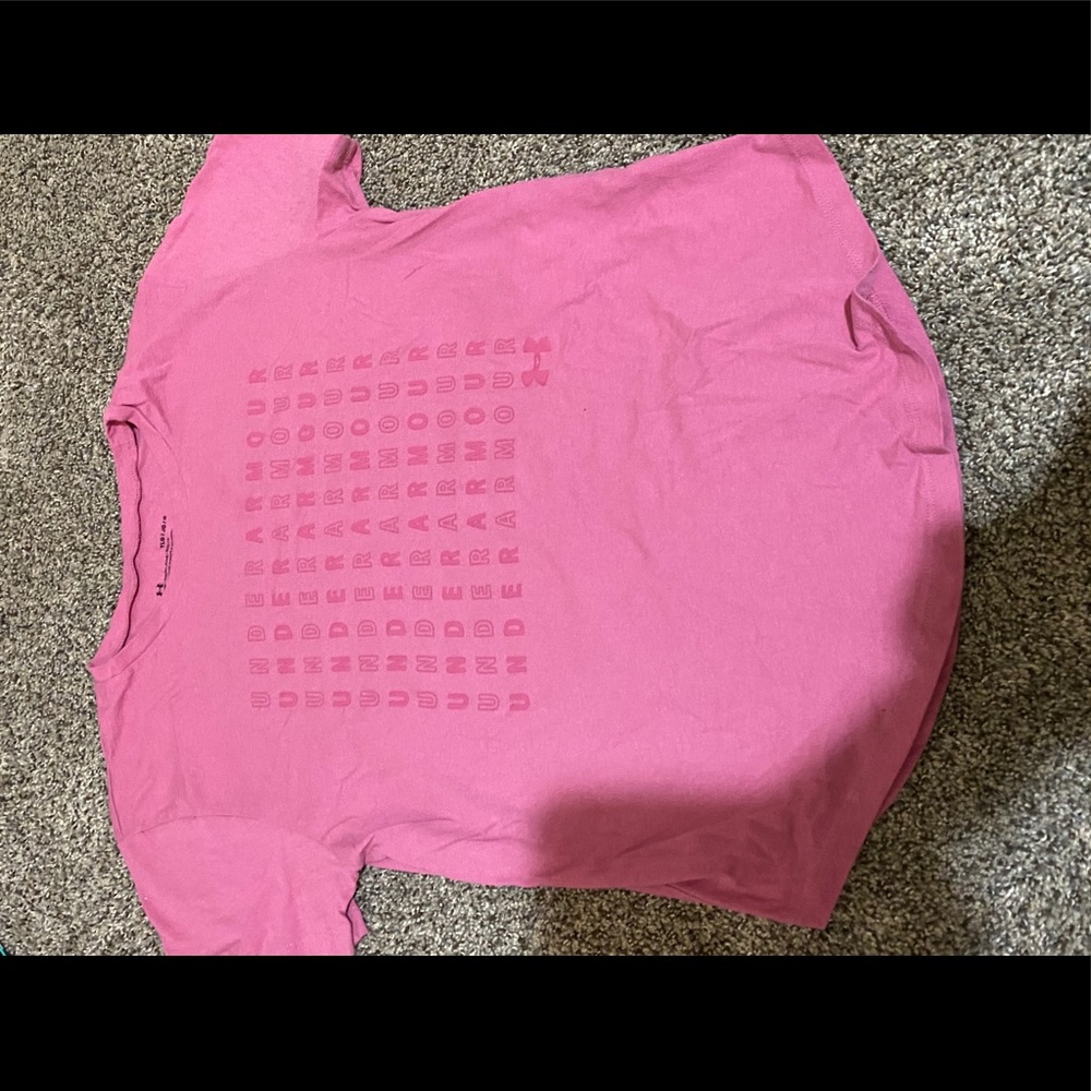 Pink under armour shirt!